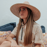 SOMBRERO HAWAI PLAIN HAT UNISEX CORDON NEGRO